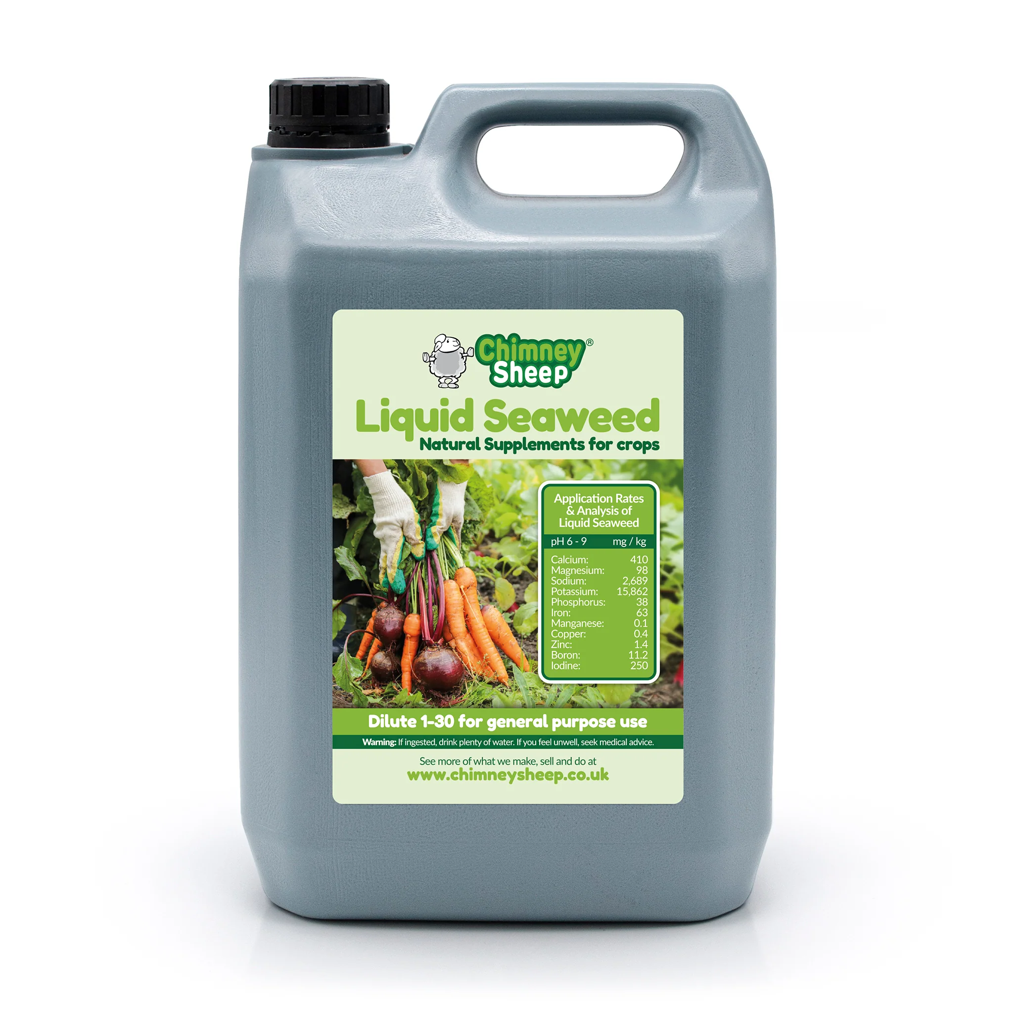 Liquid Hebridean Organic Seaweed Fertiliser - 5 Litres
