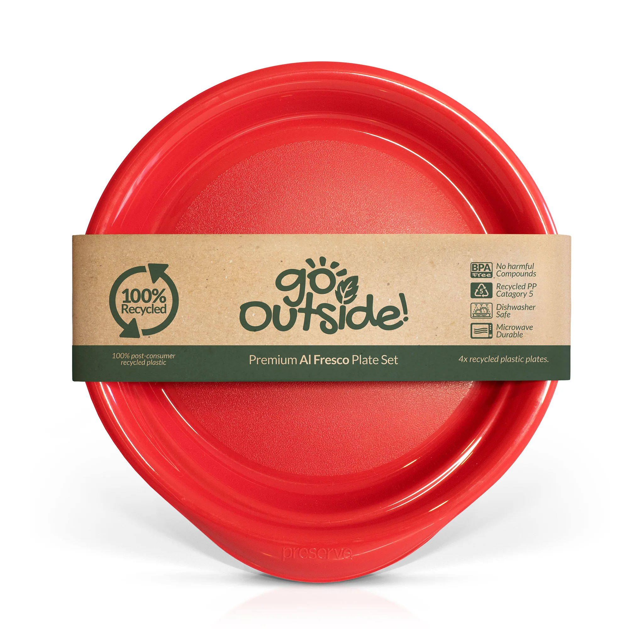 Al Fresco Dinner Plates Pack of 4 - Image 5