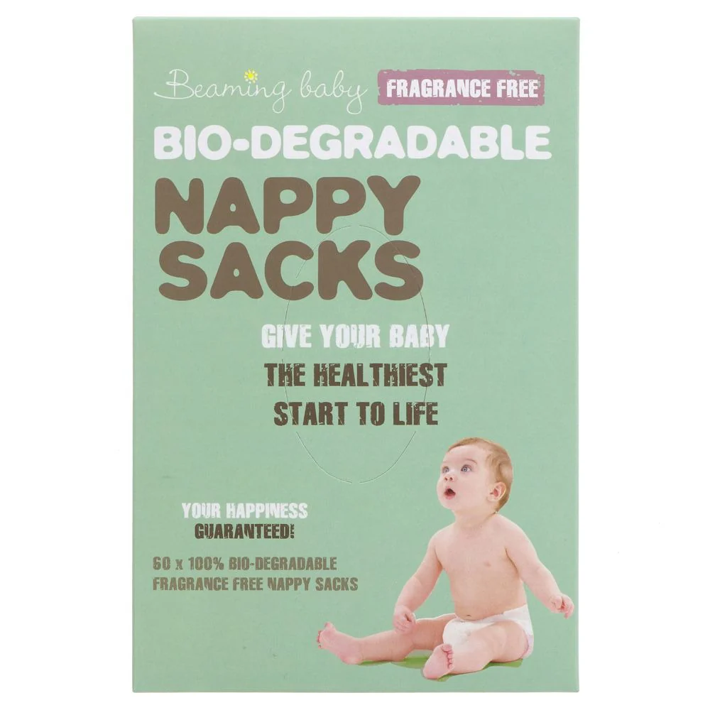 Beaming Baby Compostable Nappy Sacks Pack of 60