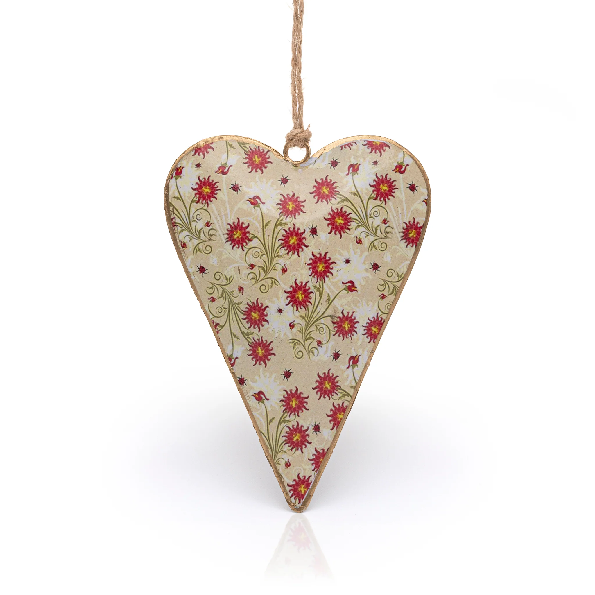 Namaste Floral Heart Hanging Decoration - Image 6