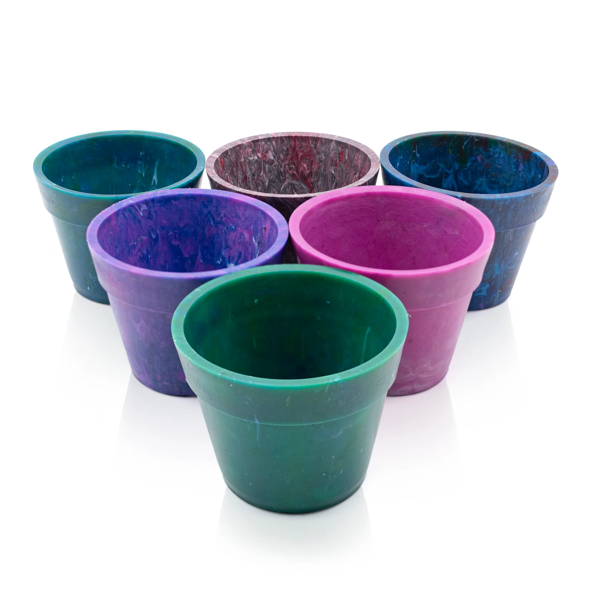 One Blue Eye Recycled Plastic Pot