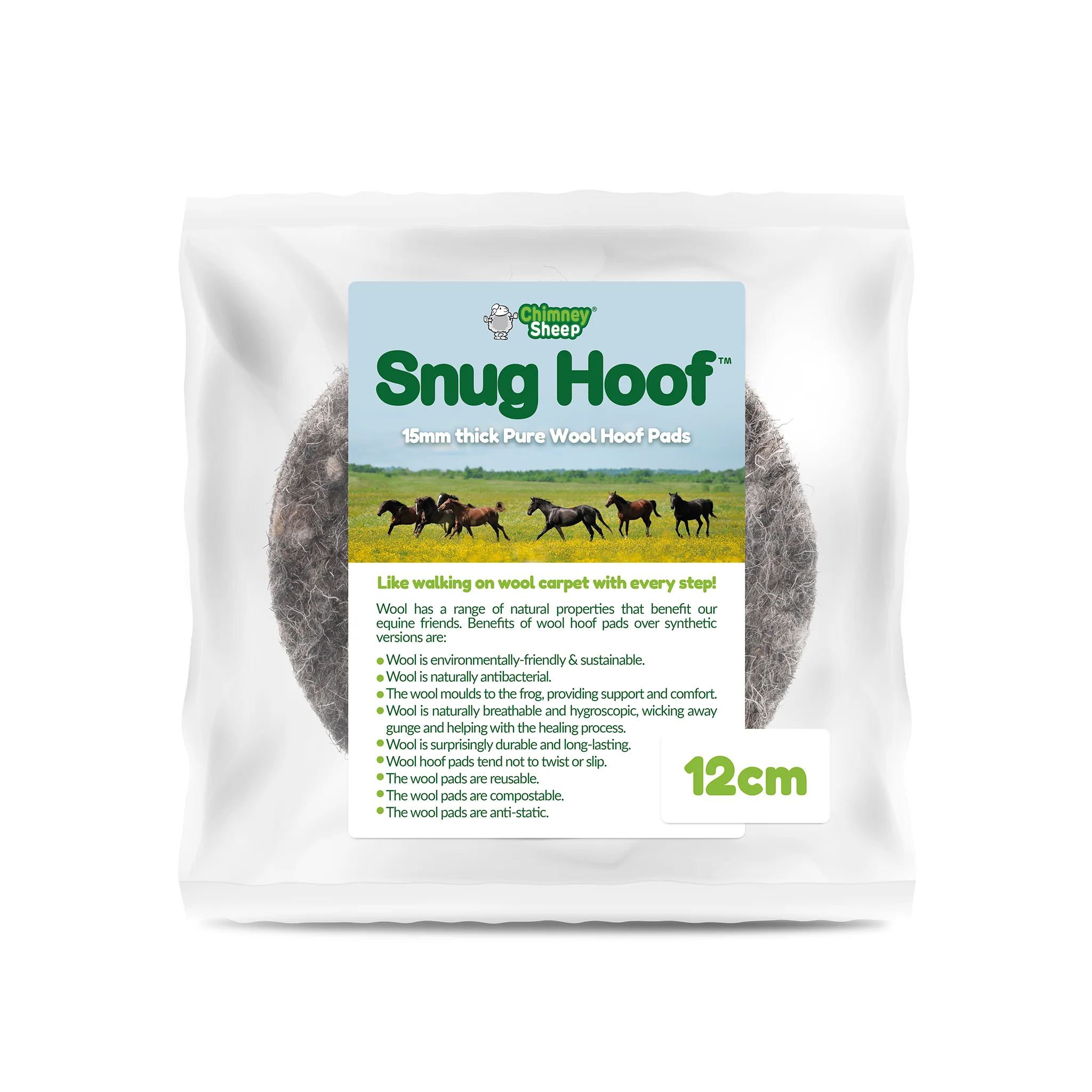 Snug Hoof - Natural Wool Hoof Pad