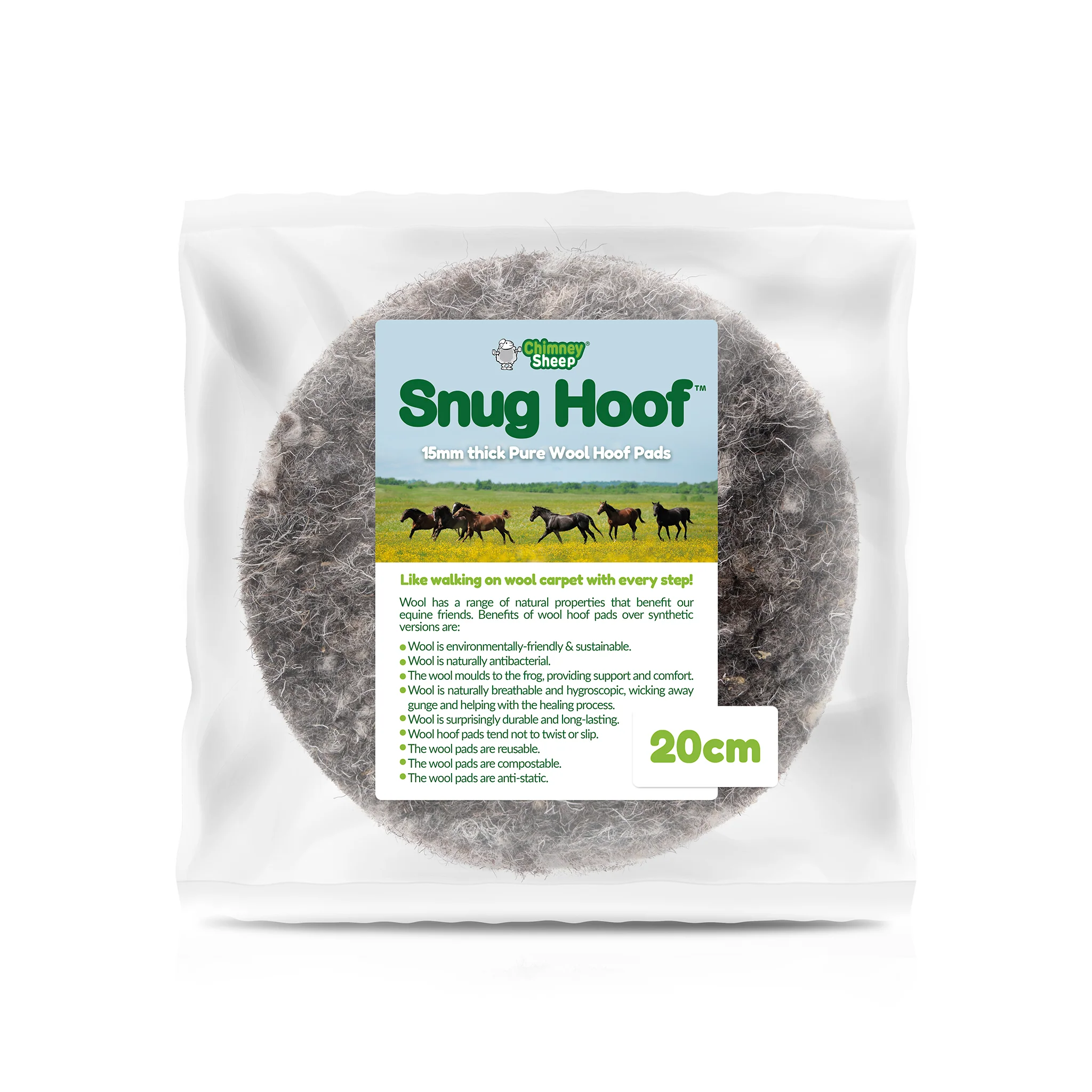 Snug Hoof - Natural Wool Hoof Pad - Image 3