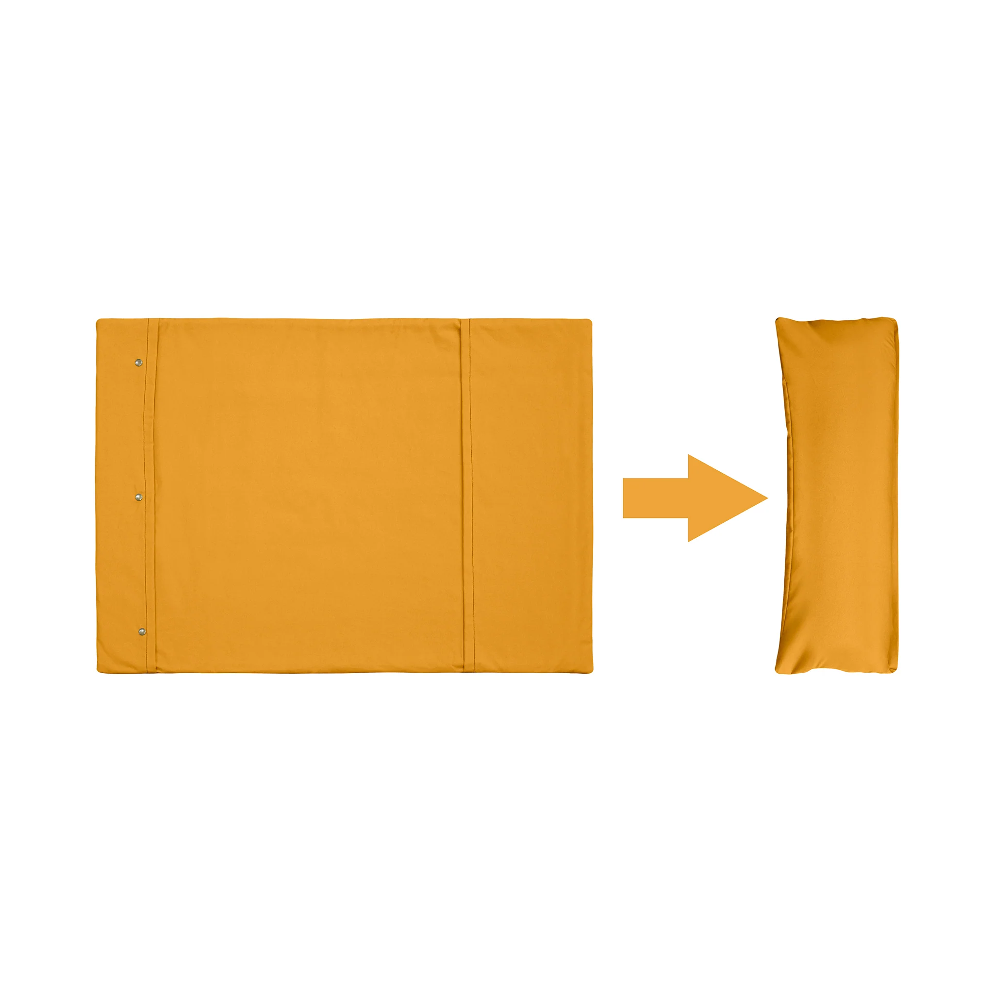 Organic fabric and wool Roll-up Travel Dog Bed - Image 8
